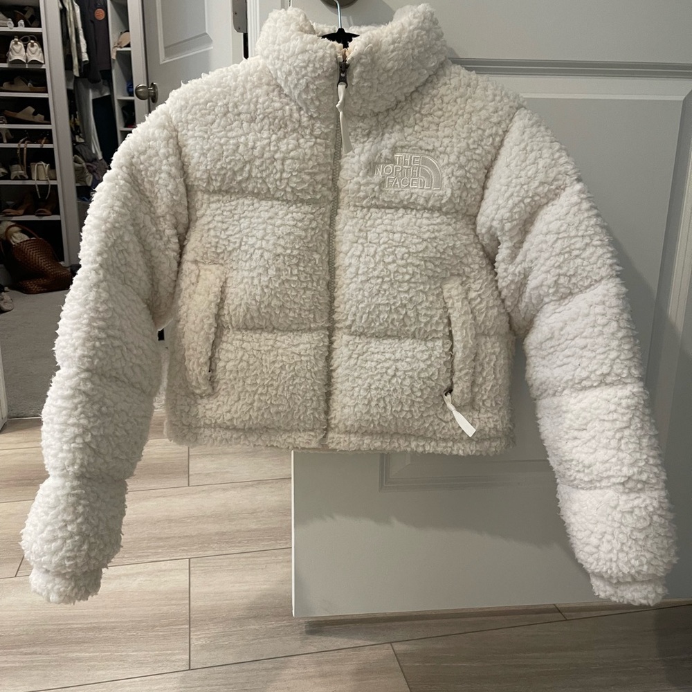 The North Face White Sherpa Jacket